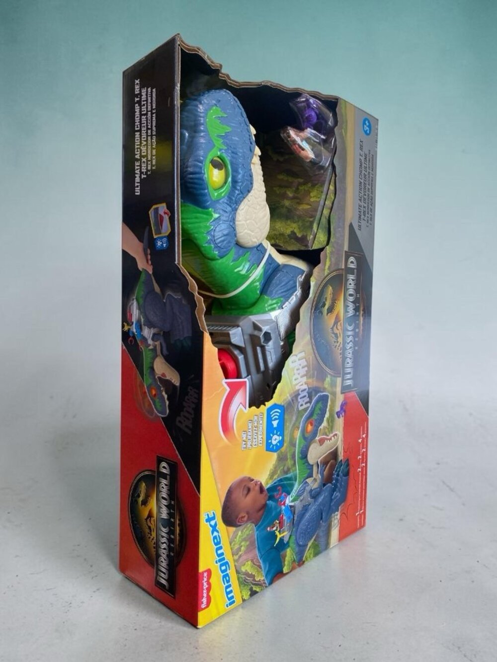 Fisher-Price Imaginext Jurassic World Rebirth T. Rex Ultimate Action Chomp, 18"